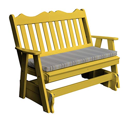 A & L Furniture Co. Royal English Recycled Plastic 5ft Glider Chair