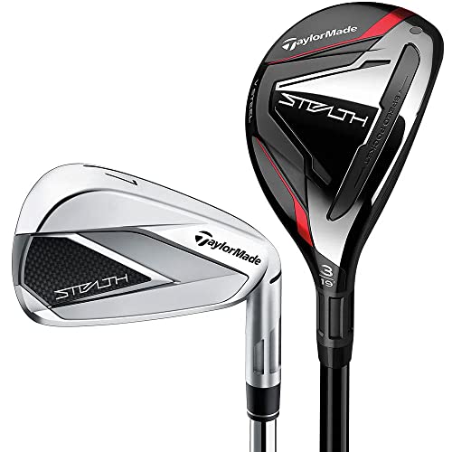 TaylorMade Stealth 2 Iron Combo Set 3/4 Rescue 5-PW Right Handed Steel Regular Silver