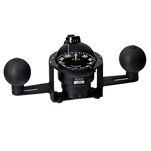 Ritchie YB-600 Globemaster Steel Boat Compass Yoke Mounted Black