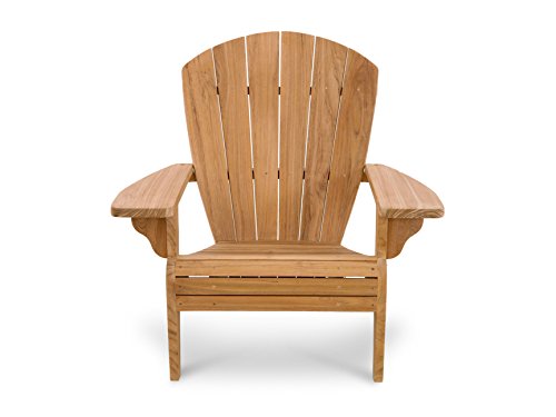 Douglas Nance Solid Teak Key Wester Adirondack Chair Natural