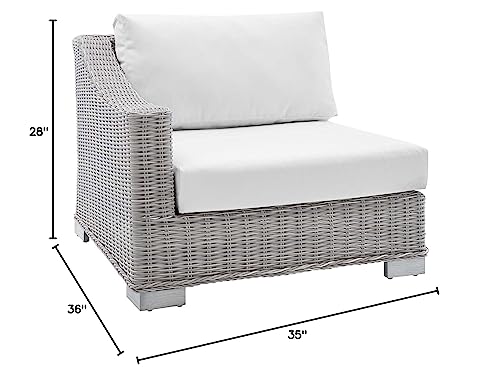 America Luxury - Outdoor Modern Rattan Lounge Chair White