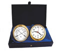 MASTER-MARINER First Light Collection Nautical Cabin Gift Set 10 Pack Gold Finish White Dial