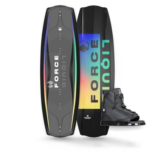 Liquid Force 2024 Trip 139cm Wakeboard with Index Size 8-12 Wakeboard Bindings Package Multicolor