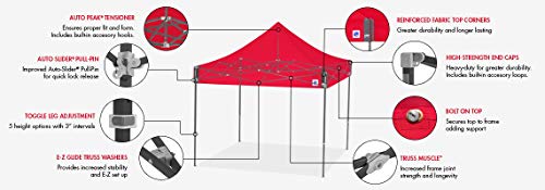 E-Z UP Eclipse Instant Shelter Canopy 10' x 10' Black