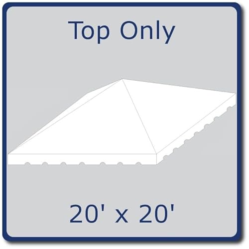 TentandTable 20-Foot x 20-Foot Tent Top White