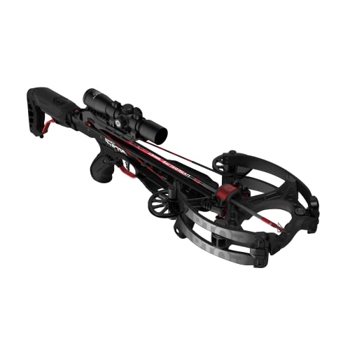 BARNETT Hyper Raptor Crossbow Package with 4x36 Scope, 3 HyperFlite Arrows Black