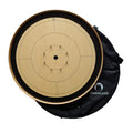 BrownCastle Crokinole Tournament Board with Carry Case Tracey Black