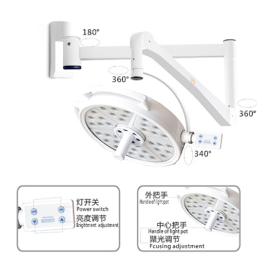 XUX Wall Mounted 108W LED Surgical Examination Light Shadowless Lamp White