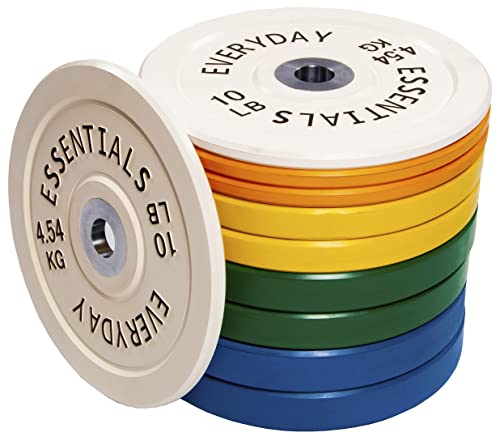 BalanceFrom Olympic Bumper Plate Weight Plate Colored