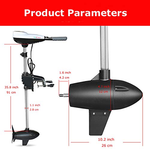 TECHTONGDA Brushless Trolling Motor with 36" Shaft