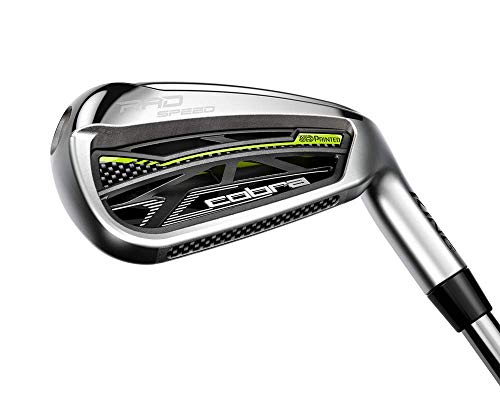 COBRA Golf 2021 Radspeed Combo Iron Set Satin Chrome-Black-Turbo Yellow