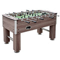Hathaway Driftwood 56-in Premium Competition Foosball Table Driftwood/Green