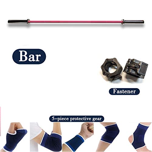 ZHLL 6-Foot /33LB Colored Olympic Bar for Weightlifting and Squatting (6FtFour-axis camouflage)