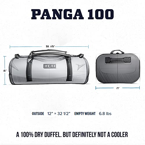 YETI Panga 100 Airtight Waterproof Submersible Duffel Bag Storm Gray