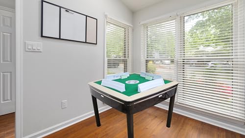 USA MJ TABLE .COM Automatic Rummy Table Coffee Color 4-Legs Dining Style 106 Tiles