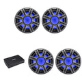 KICKER 10-Inch Premium Marine Subwoofer & 51KXMA15001 Amp Bundle