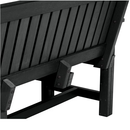 Sequoia Professional Commercial Grade Exeter 6 Foot Garden Bench Black
