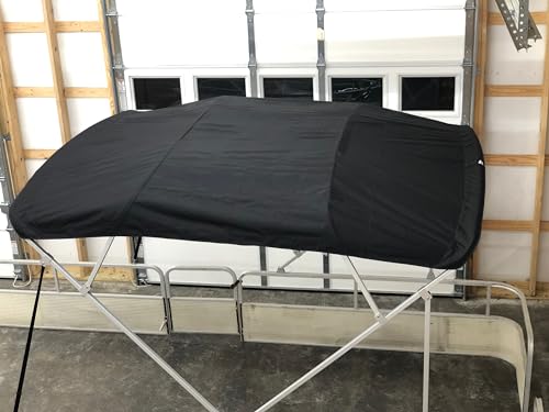 Cypress Rowe Outfitters 10' x 8.5' Pontoon Boat Bimini Top Kit Black