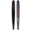 HO Omni Wide Slalom Waterskis Black/Red 67in (W)