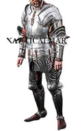 NauticalMart Medieval Knight Full Suit Combat Armor Costume Silver