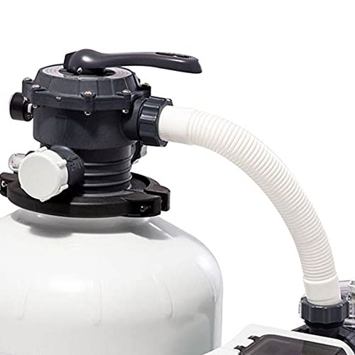 Intex Sand Filter Pump with Saltwater System Maintenance Set Black