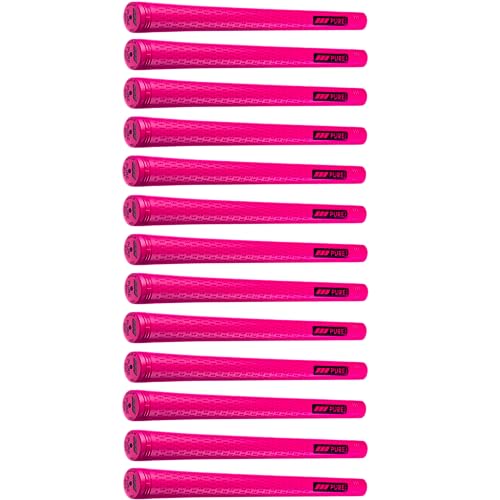 PURE Grips Pure Pro Midsize Neon Pink Set of 13 Golf Grips PURE Black