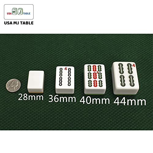 usamjtable Folding Automatic Mahjong Table with 44mm Magnetic Tiles Blue & Green