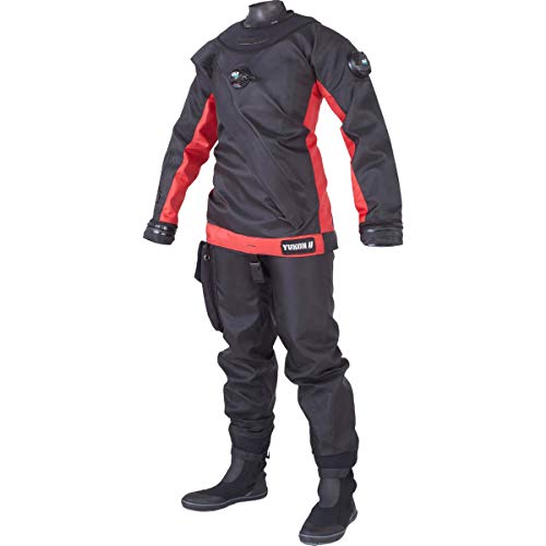 DUI Yukon II Men's Scuba Diving Drysuit Black Large-Tall