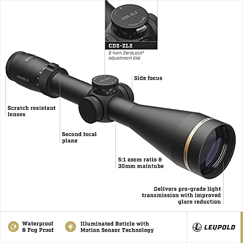 Leupold VX-5HD 3-15x56 CDS-ZL2 Side Focus Illuminated FireDot Duplex Riflescope