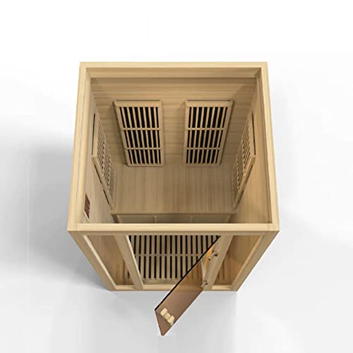 BOTARO Maxxus Saunas MX-J206-01 Seattle Carbon Far Infrared Sauna for 2 Persons Hemlock Wood