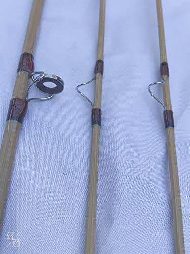 Zhu Tonkin Bamboo Fly Rod 7'6" #4 2 Piece with 2 Tips Yellow