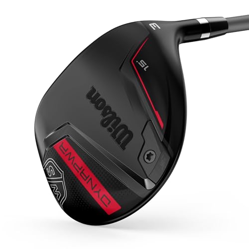 Wilson Dynapower Men's Fairway Wood - Right Hand, Stiff, 3 Black/Red