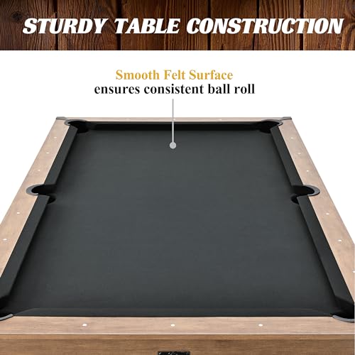Barrington Billiards 7' Urban Drop Pocket Table Brown/Grey/Concrete