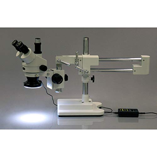 AmScope Professional Trinocular Stereo Zoom Microscope 7X-180X Multi