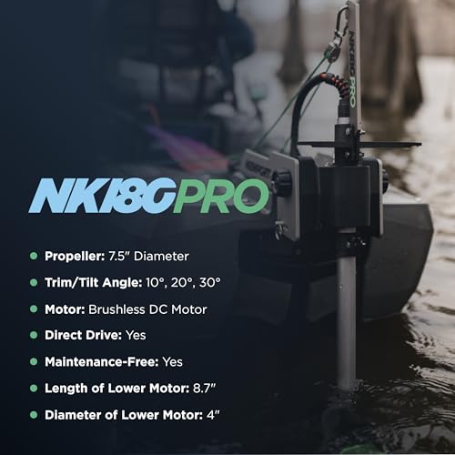 Newport NK180PRO Electric Kayak Motor 1.8 HP Grey