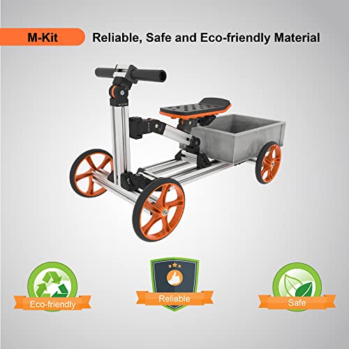 APIWO Electric Go Kart Kit for Kids 18V 500W Brushless Motor Silver