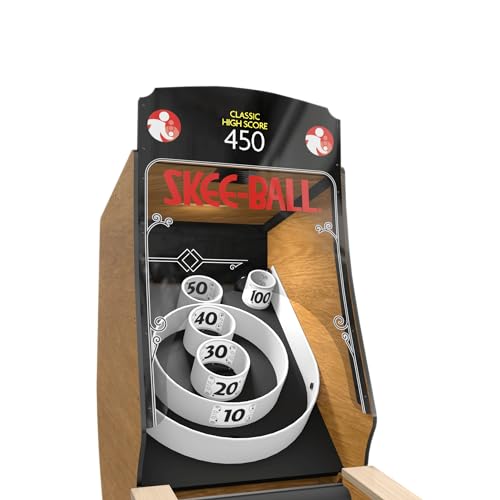 Skee-Ball Arcade Table Machine Game for Home Basement - Premium+ Nostalgic Classic Fun of Roll and Score - Made in The USA (Coal)