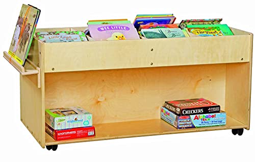Contender Mobile Book Organizer with Easel Natural