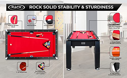RACK Stark 5.5-Foot Billiard/Pool Table Black