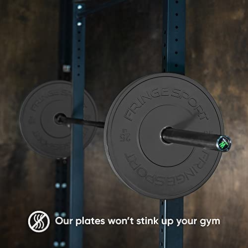 FringeSport MILSPEC Bumper Plates Set Black 100lb-260lb