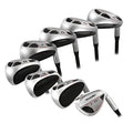 PING Powerbilt Golf EX-550 Hybrid Iron Set Men's Right Handed 4-SW Senior Flex Graphite Silver/Black