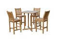 Tortuga Outdoor Jakarta Teak 5 Piece Bar Set Teak