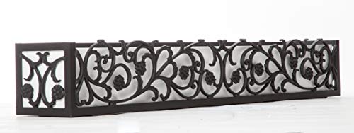 Windowbox 60in French Quarter Aluminum Window Box Cage Black