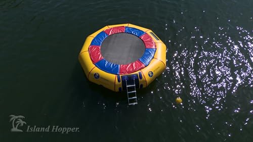 Island Hopper 15' Classic Water Trampoline Yellow