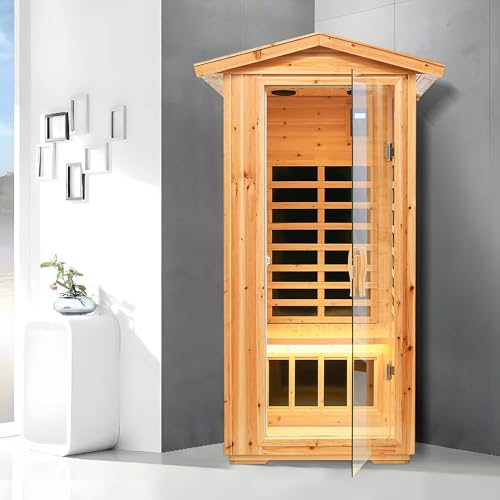 HFYee Infrared Sauna Box Single Person Natural