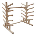 Log Kayak Rack 10 Place SUP Surfboard Rack Unfinished