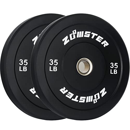 Zoomster Olympic Bumper Weight Plate 260LB Black