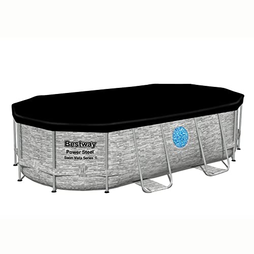 Bestway Oval Above Ground Pool Set with Filter Pump & Vacuum Cleaner
