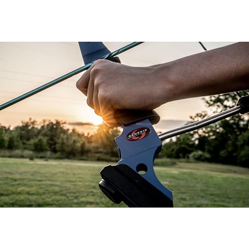 GENESIS Archery Original Adjustable Preassembled Lightweight Left-Handed Compound Bow 3 Pack Orange