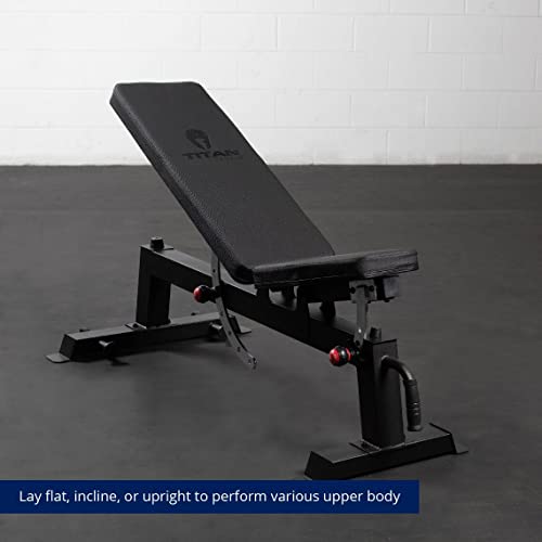 Titan Fitness Adjustable Incline Bench Black